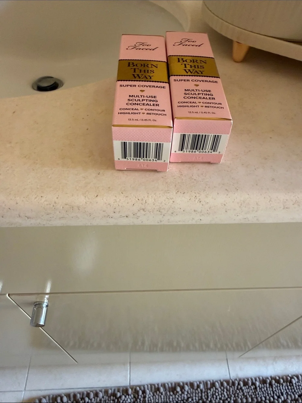 Too Faced Concealer Duo in Pink and Gold Packaging